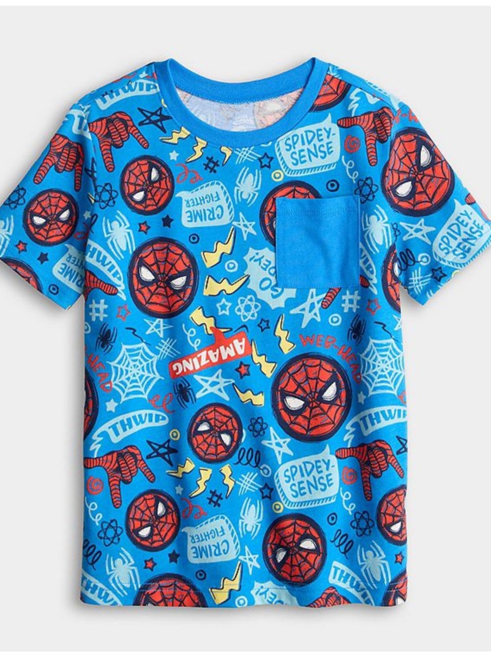 Marvel Blue Spider-Man Graphic Top size 7